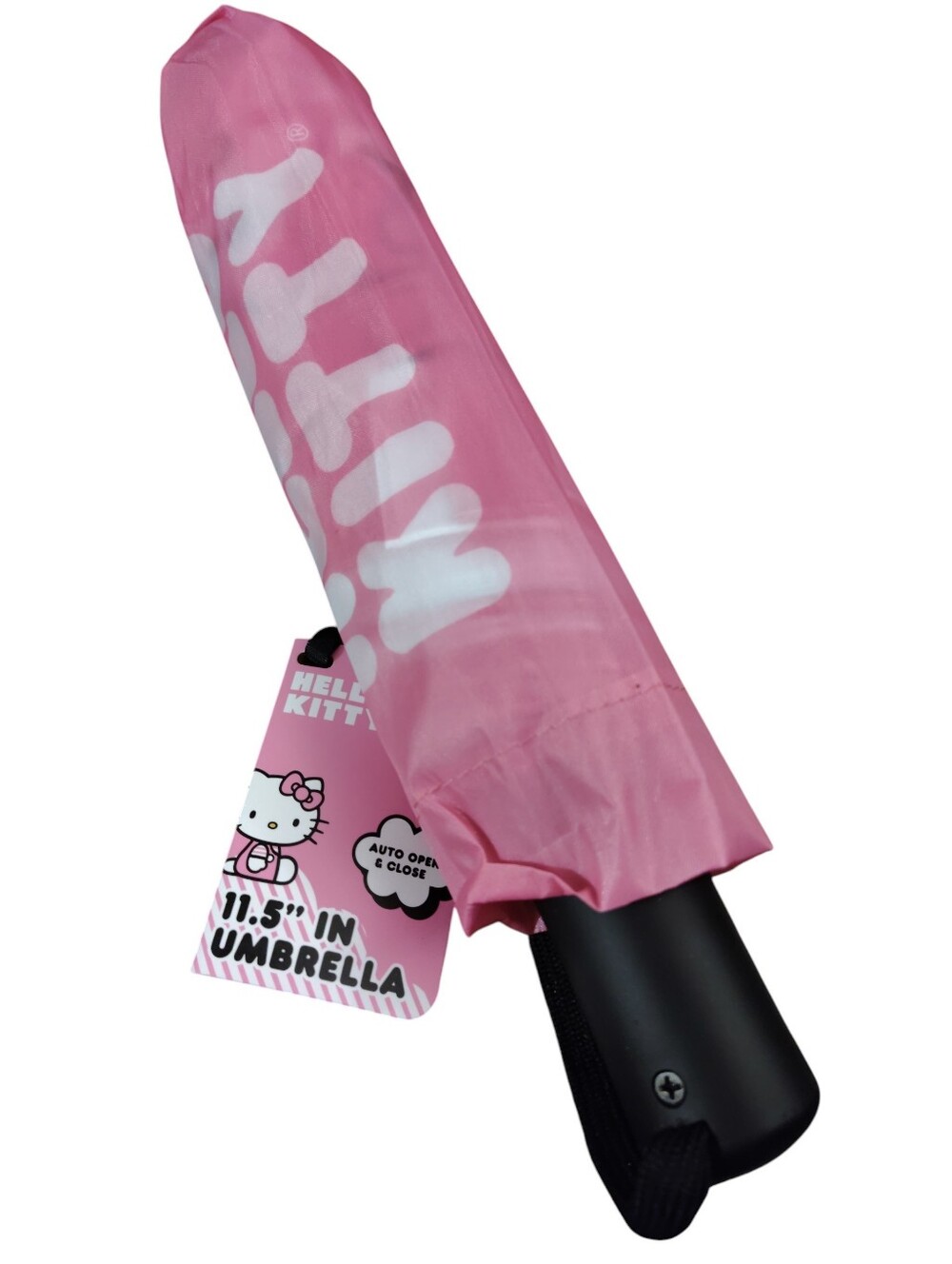 Hello Kitty 11.5" Pink Umbrella, With Case, NWT